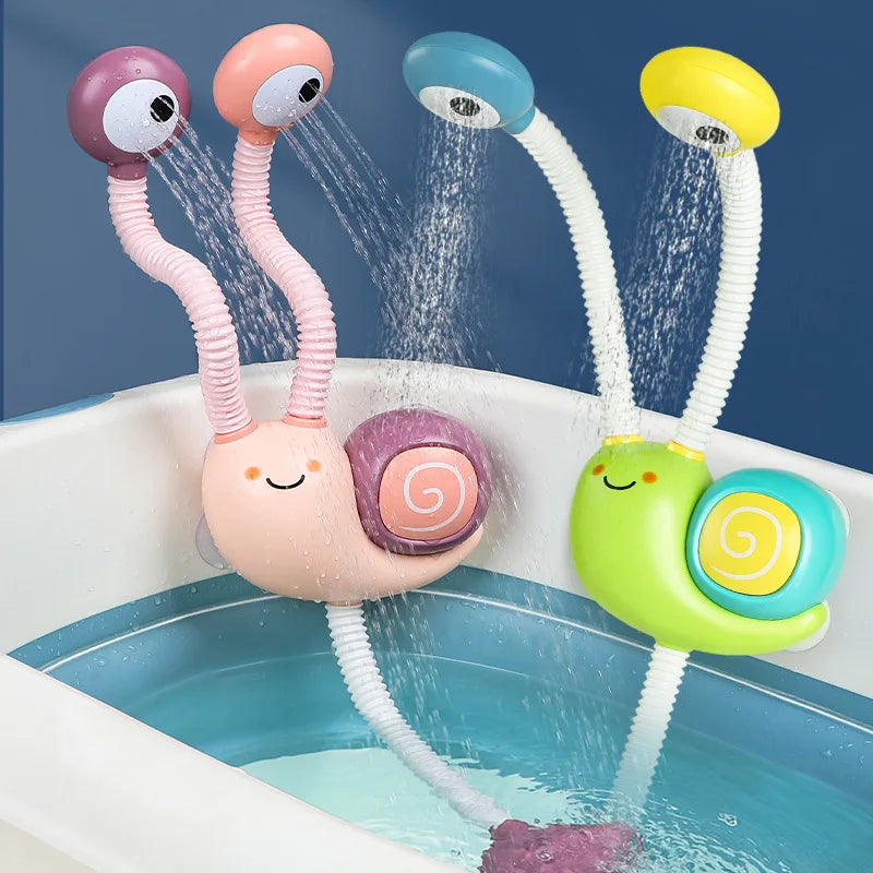 Bath spraying  snail toy