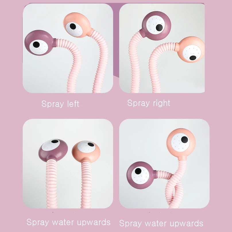 Bath spraying  snail toy