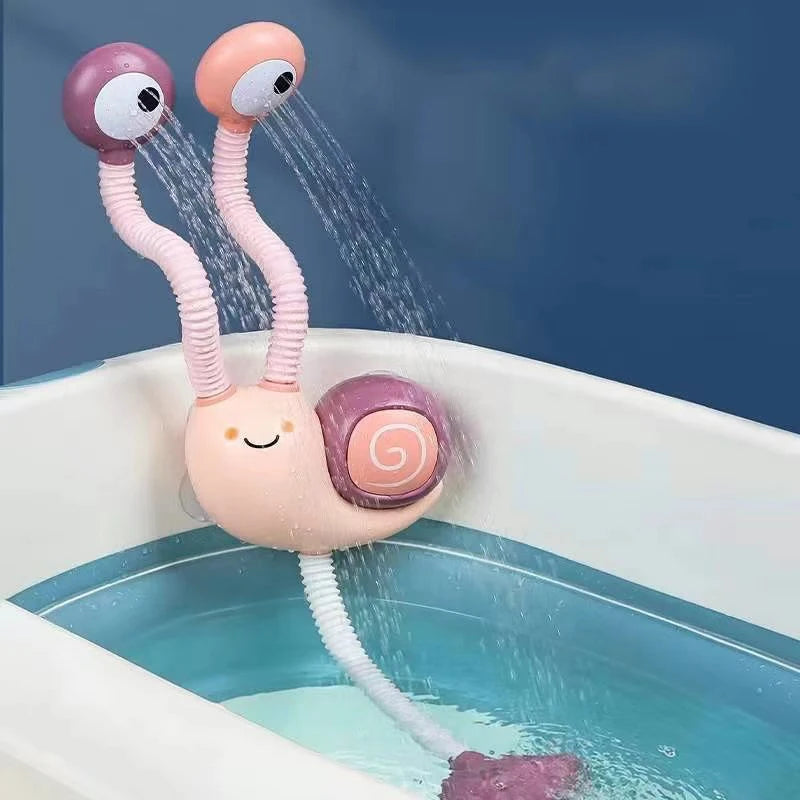 Bath spraying  snail toy