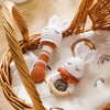 Rabbit rattle baby toy