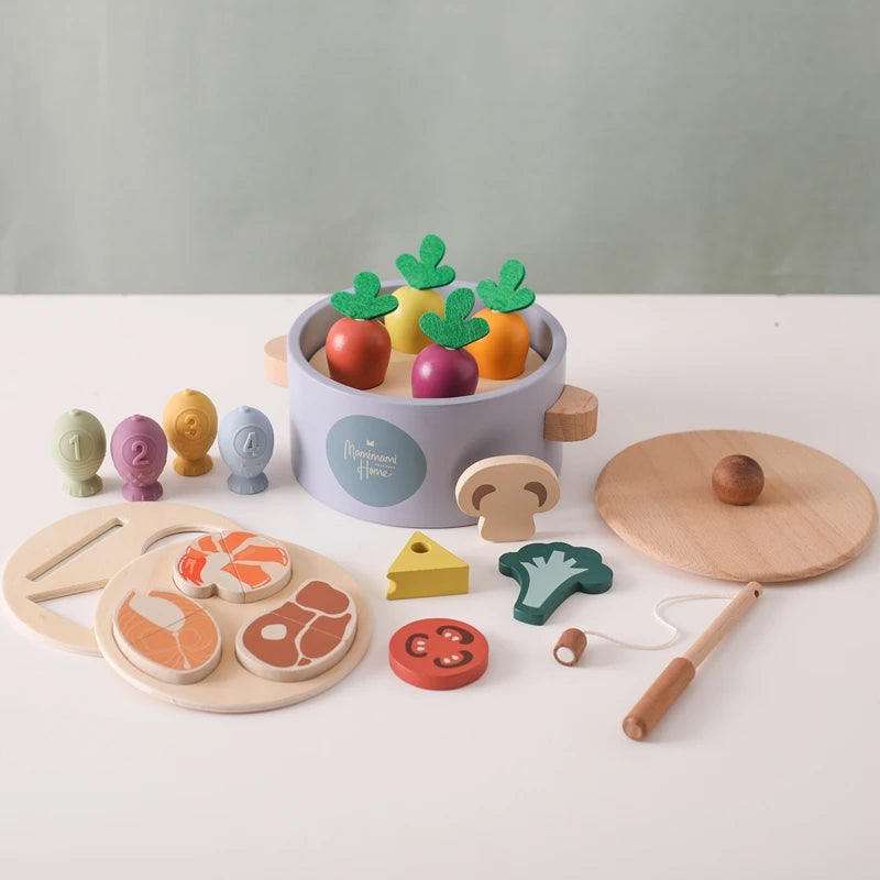 Wooden kitchen set