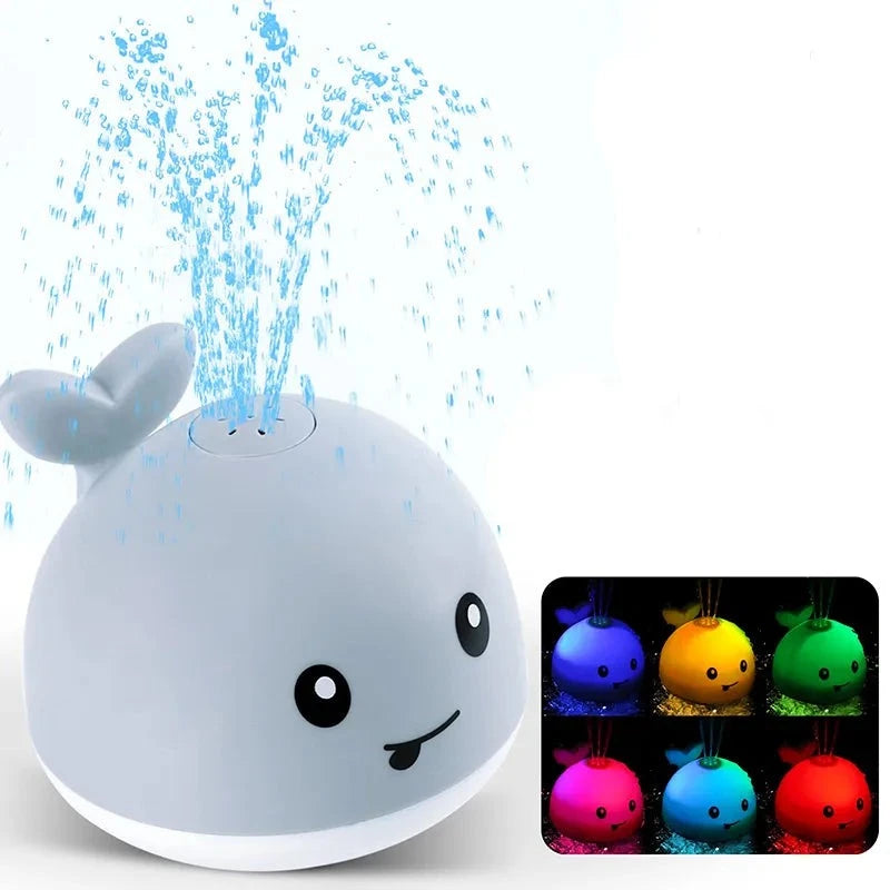 Whale lighting water toy