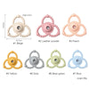 Baby silicone rattle teether