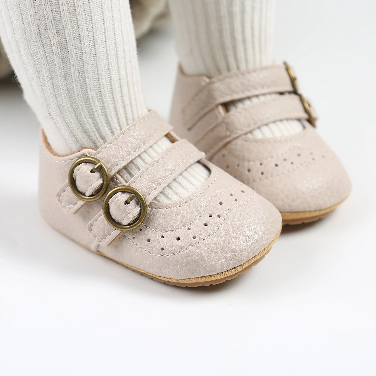 Leather multicolor baby shoes