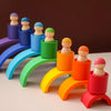 Rainbow wood toy