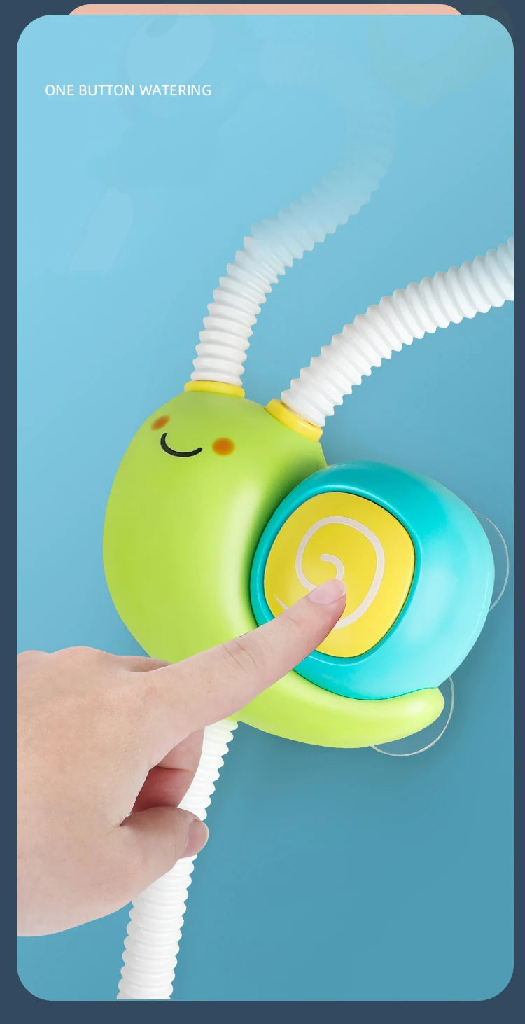 Bath spraying  snail toy