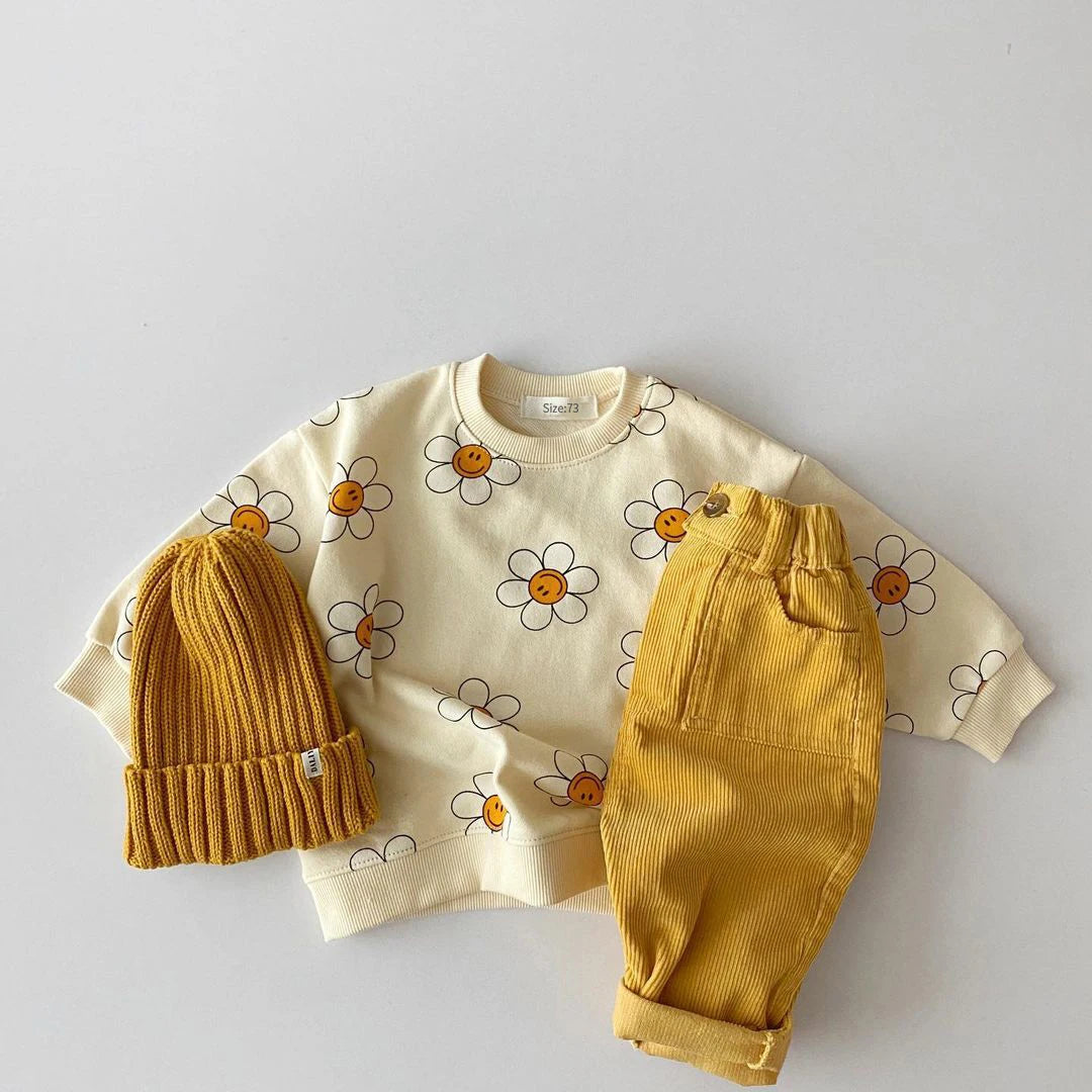 Floral baby blouse