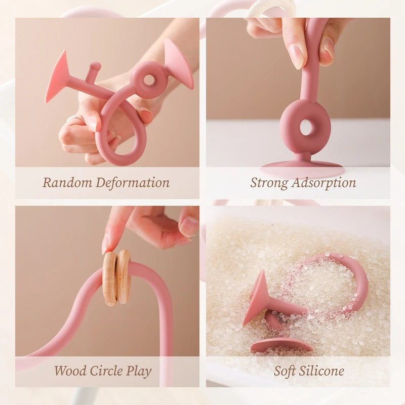 Soft silicone teether