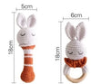 Rabbit rattle baby toy