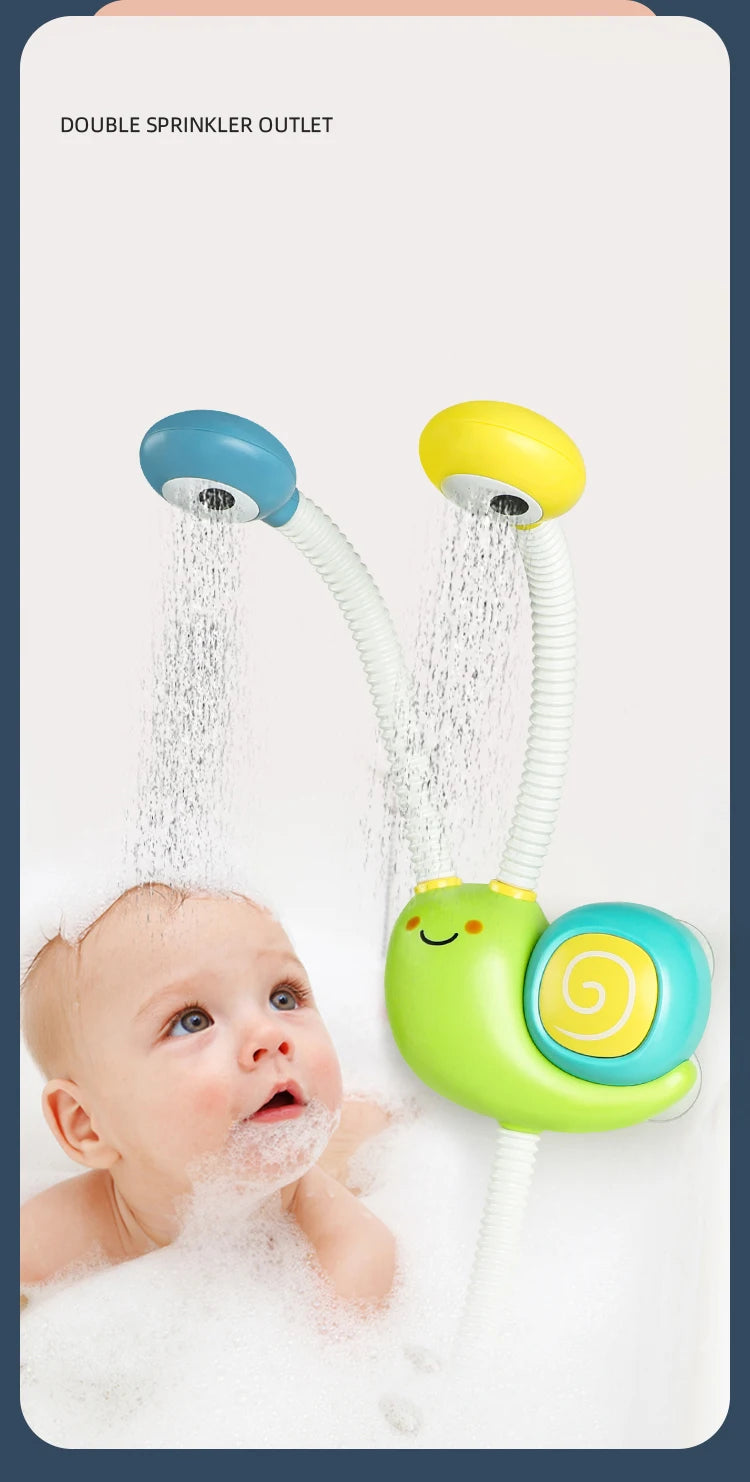 Bath spraying  snail toy