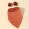 Triangle towel and glasses set