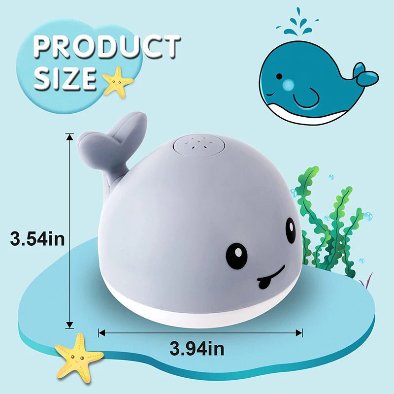 Whale lighting water toy